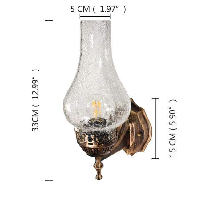 Vintage Sconce Oil Lamp Blackbrdstore