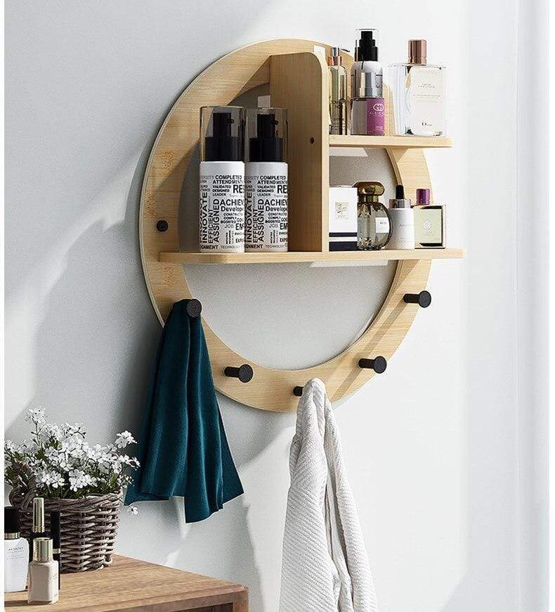 Wall Hanging Hook Storage Shelf Blackbrdstore
