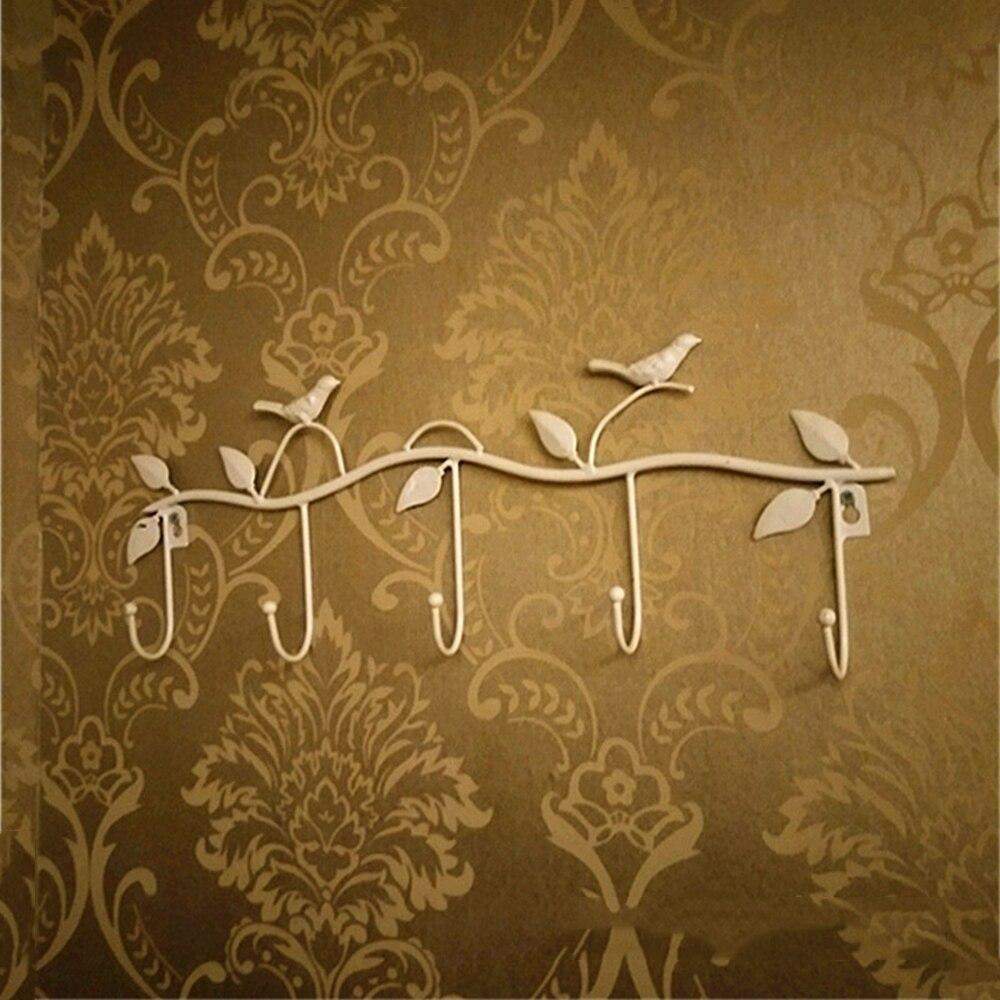 Wall Retro Birds Hook Iron Blackbrdstore