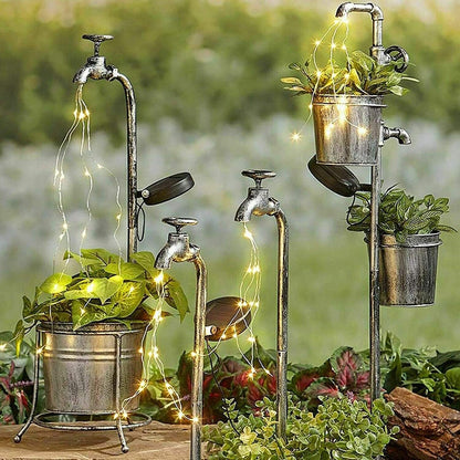 Water Faucet Solar Led Light Blackbrdstore