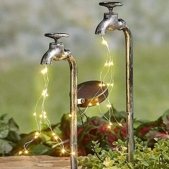 Water Faucet Solar Led Light Blackbrdstore