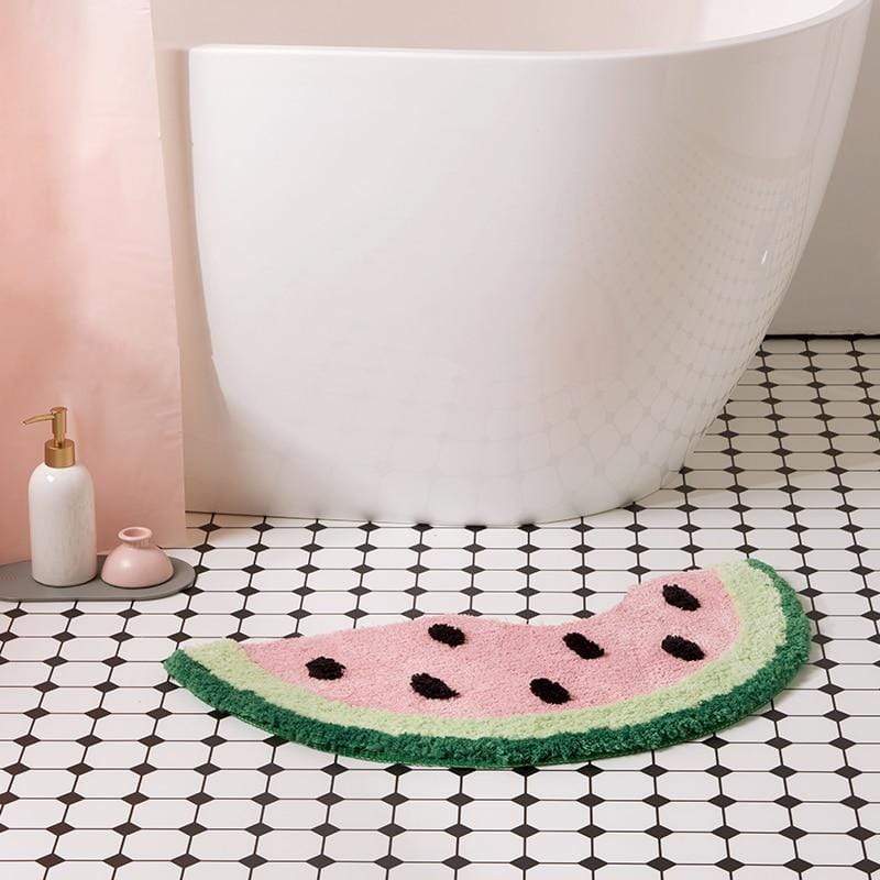 Watermelon Bathroom Rug Blackbrdstore