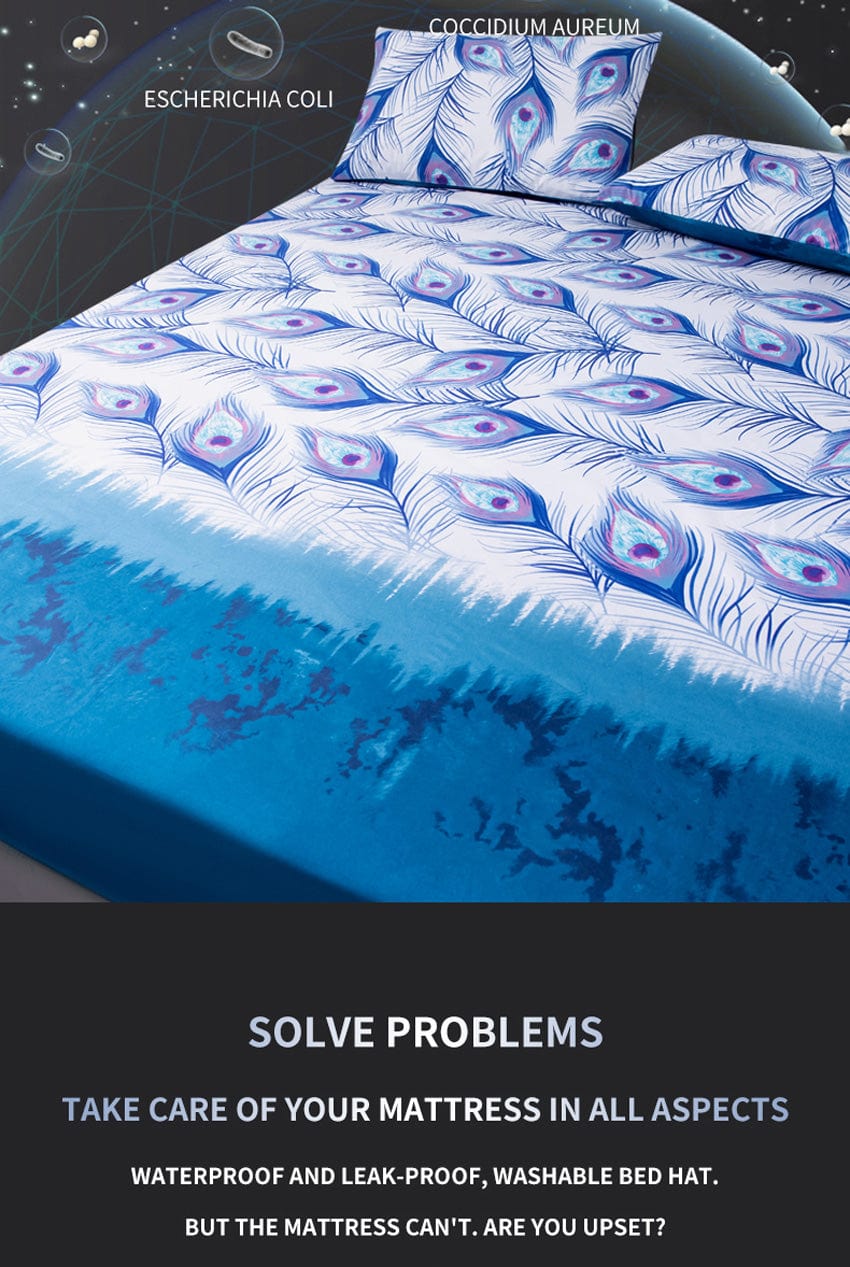 Waterproof Fitted Bed Sheet Set Blackbrdstore