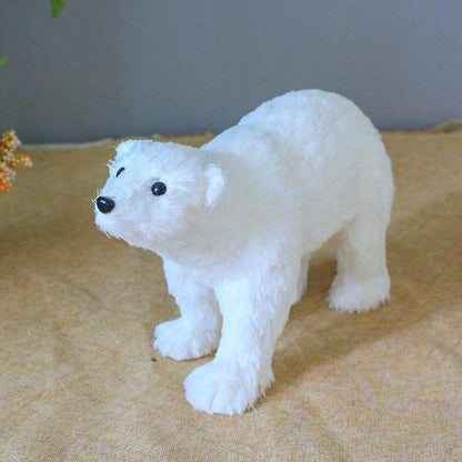 White Polar Bear Christmas Decor Blackbrdstore