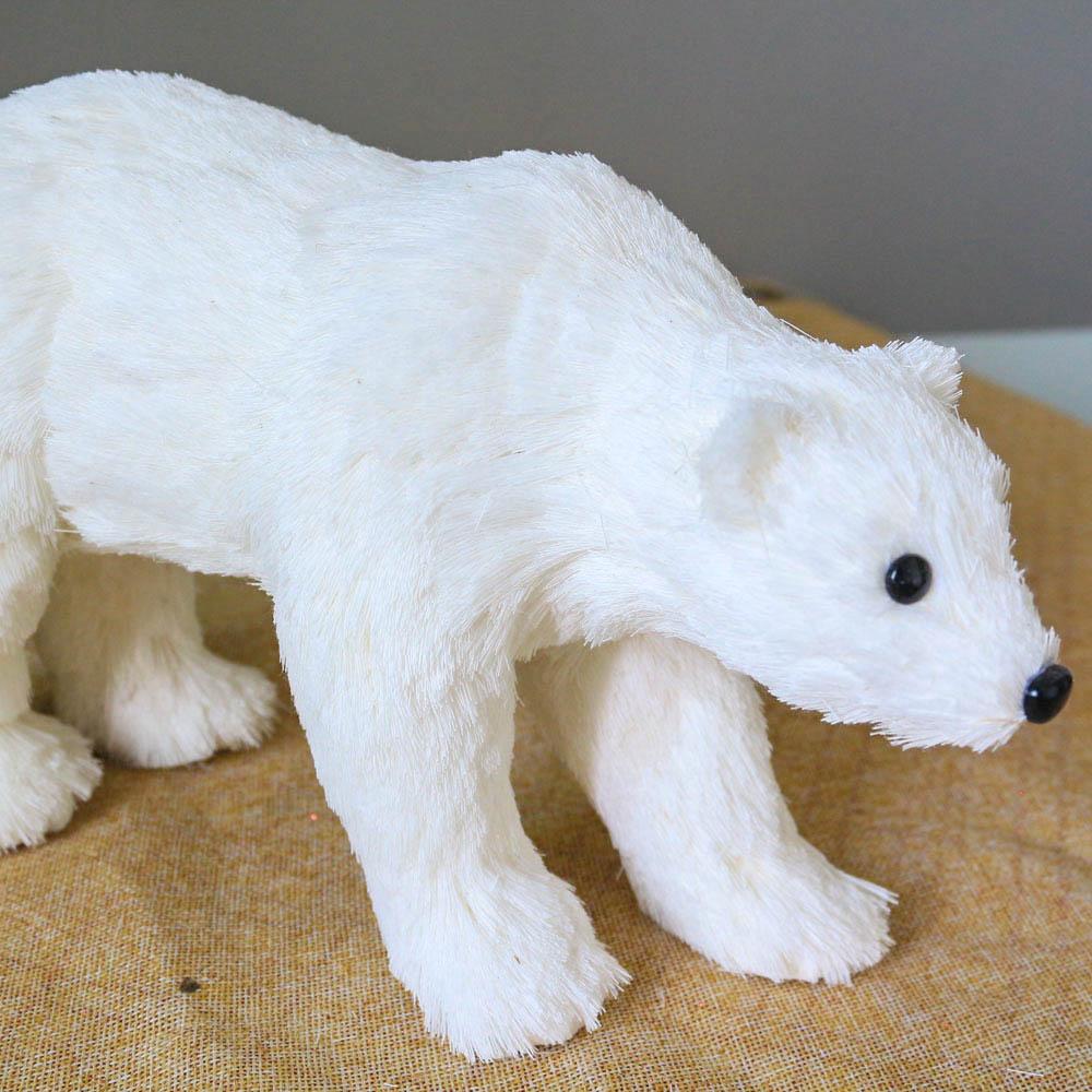 White Polar Bear Christmas Decor Blackbrdstore