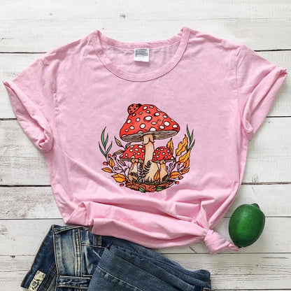 Wild Mushroom T-shirt Blackbrdstore