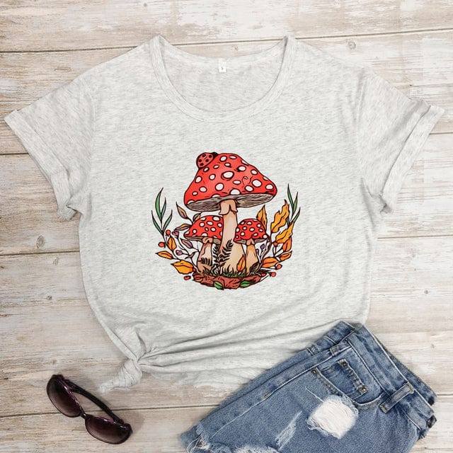 Wild Mushroom T-shirt Blackbrdstore