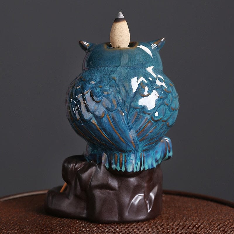 Wise Owl Backflow Incense Burner Blackbrdstore