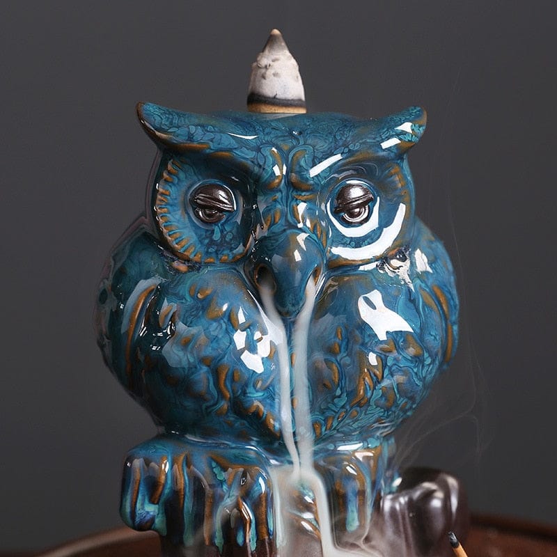 Wise Owl Backflow Incense Burner Blackbrdstore