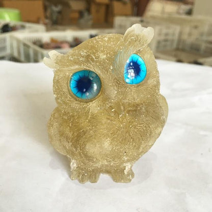 Wise Owl Crystal Quartz Carvings Blackbrdstore