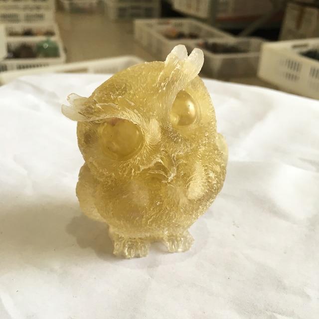 Wise Owl Crystal Quartz Carvings Blackbrdstore