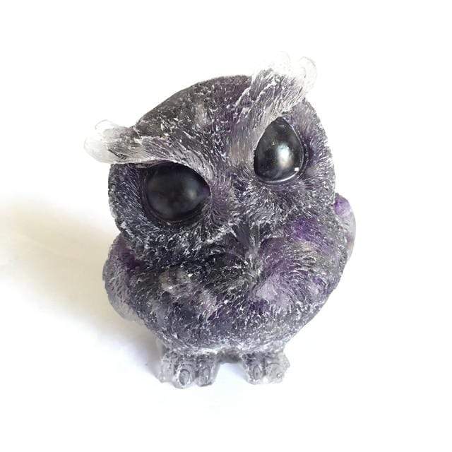 Wise Owl Crystal Quartz Carvings Blackbrdstore