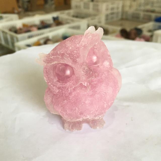 Wise Owl Crystal Quartz Carvings Blackbrdstore