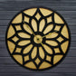 Wooden Lotus Flower Clock Blackbrdstore