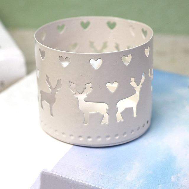 Xmas Hollow Candle Holde Blackbrdstore