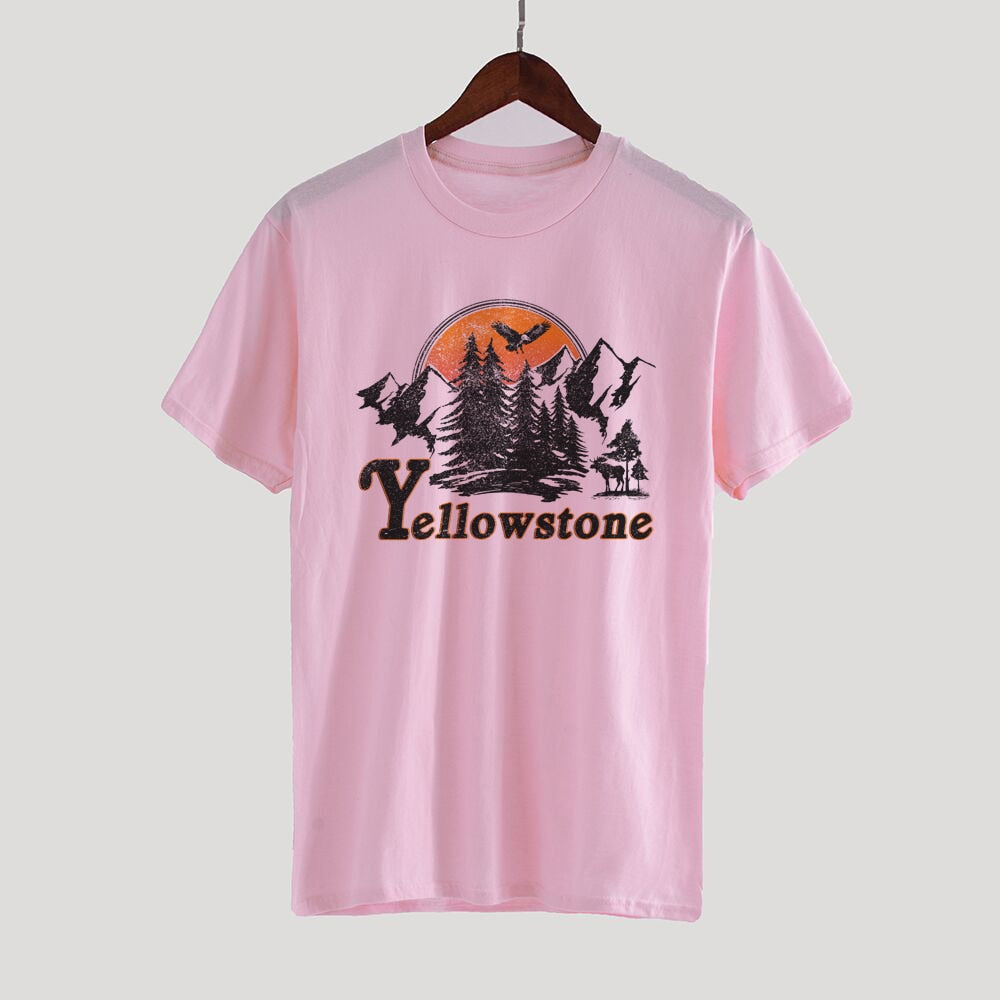 Yellowstone Sunset Graphic Tee Blackbrdstore