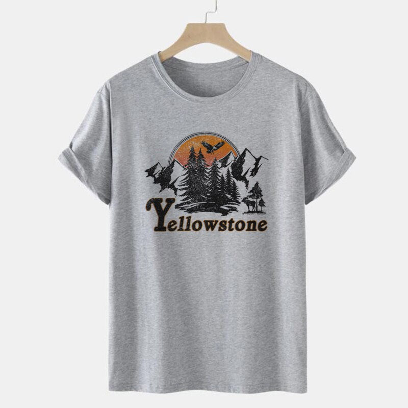 Yellowstone Sunset Graphic Tee Blackbrdstore