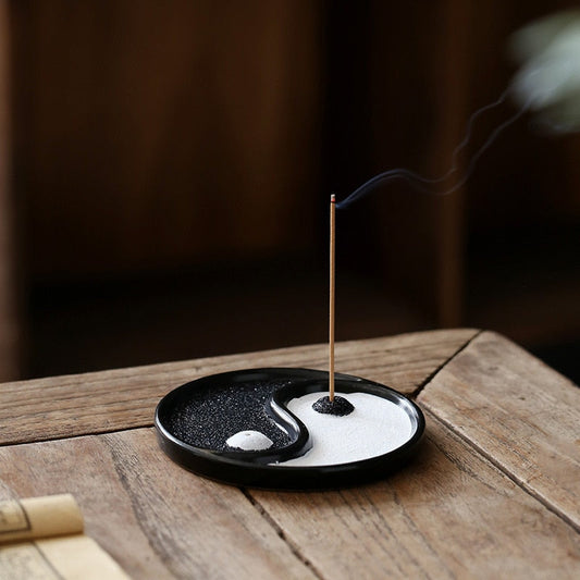 Yin & Yang Incense Stick Burner Blackbrdstore