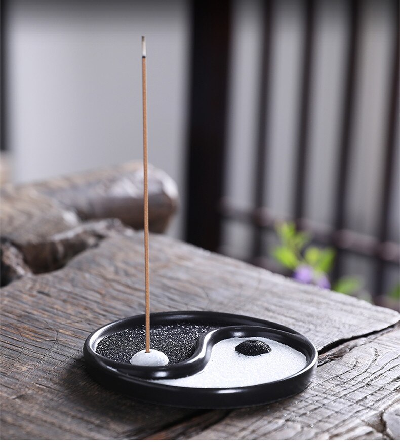 Yin & Yang Incense Stick Burner Blackbrdstore