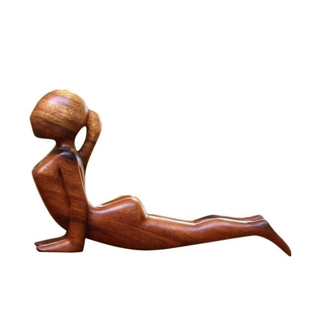 Yoga Pose Wood Figuirine Blackbrdstore