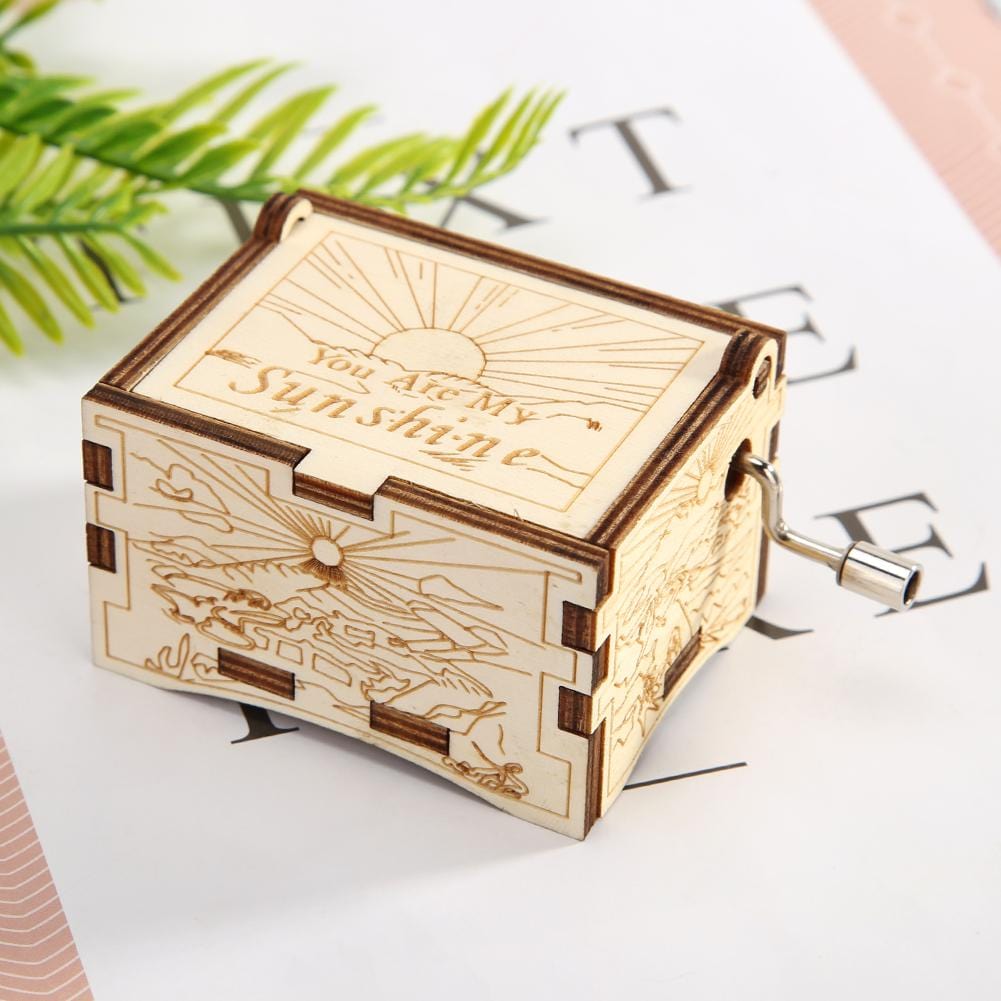 You Are My Sunshine Birch Music Box Blackbrdstore