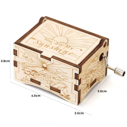 You Are My Sunshine Birch Music Box Blackbrdstore