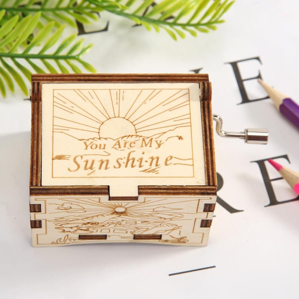 You Are My Sunshine Birch Music Box Blackbrdstore