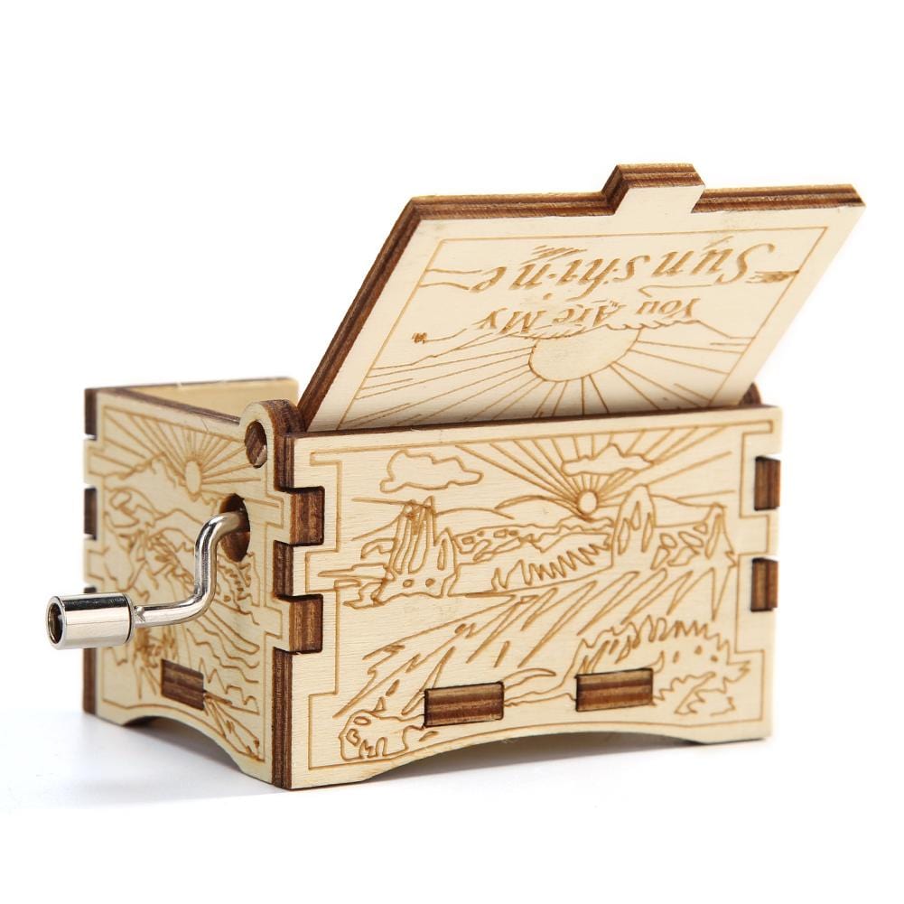 You Are My Sunshine Birch Music Box Blackbrdstore