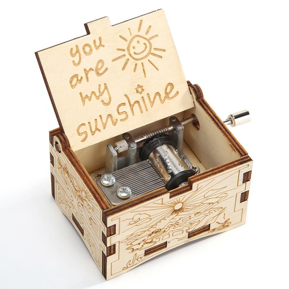 You Are My Sunshine Birch Music Box Blackbrdstore