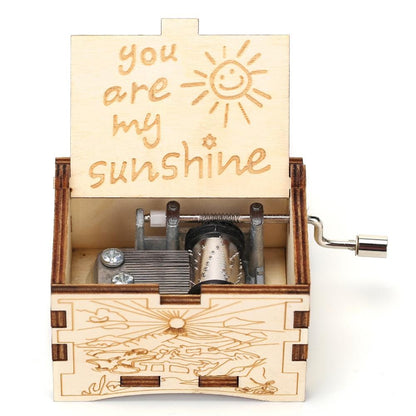 You Are My Sunshine Birch Music Box Blackbrdstore