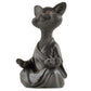 Zen Meditating Buddha Cat Figurine Blackbrdstore