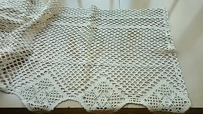 Crocheted Hollow Half Curtain