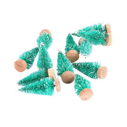 Blackbrdstore 8pcs Mini Christmas Artificial Trees