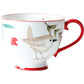 Blackbrdstore Bird Hand-painted Animals Ceramic Coffee Mug