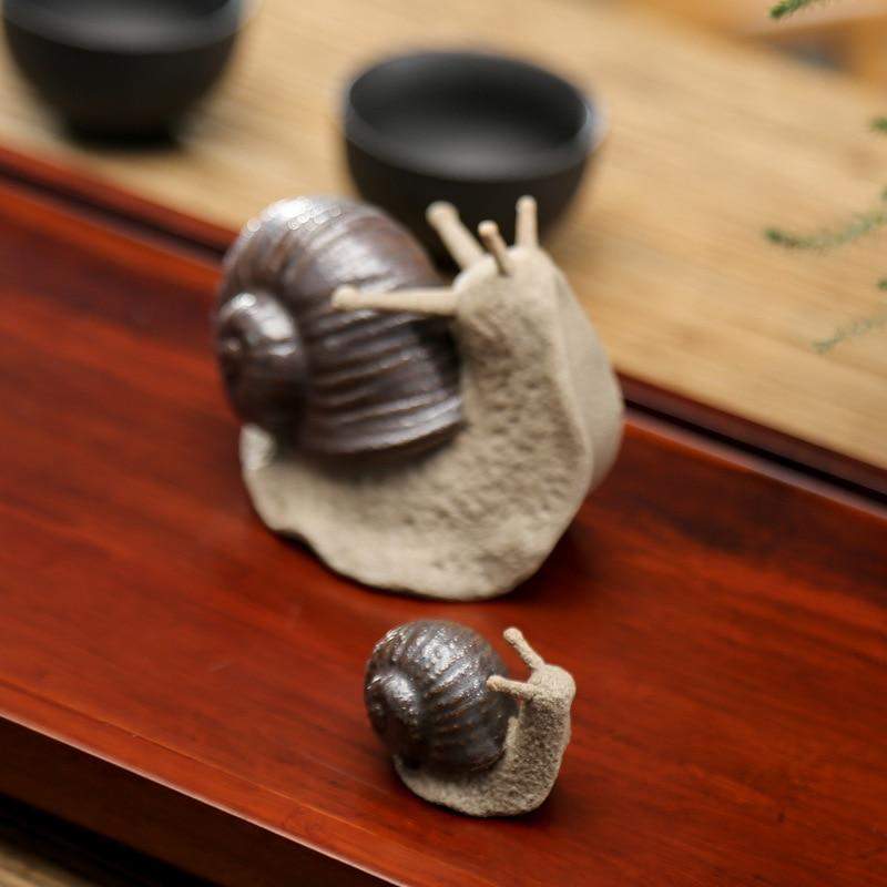 Blackbrdstore Ceramic Snail Ornaments