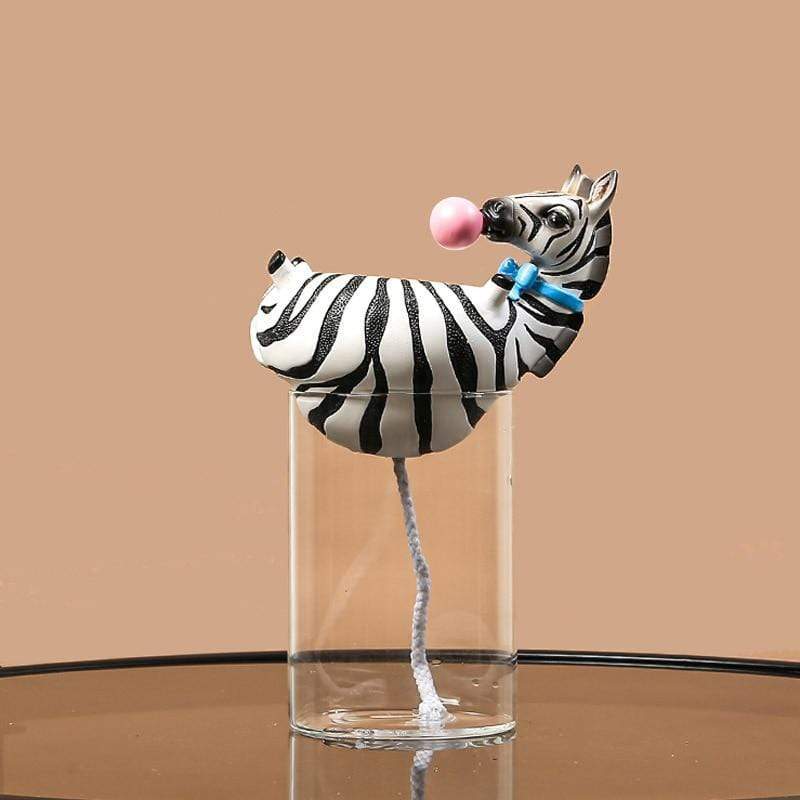 Blackbrdstore Giraffe/Zebra Flower Tank