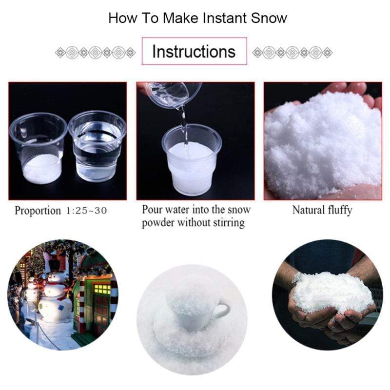 Blackbrdstore Magic Fake Instant Snow Powder