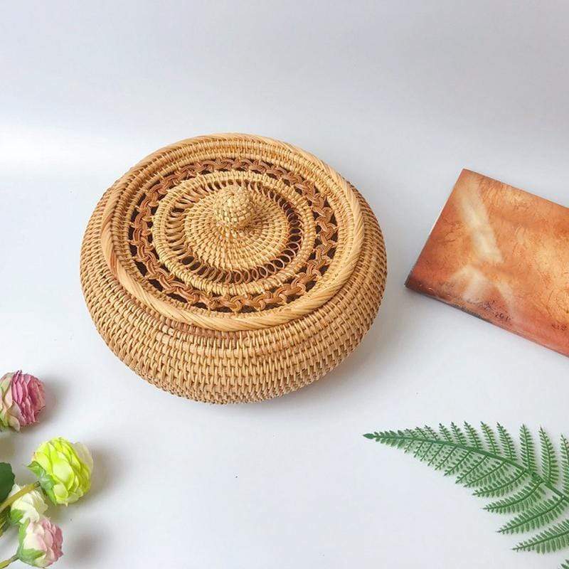 Blackbrdstore Rattan Rattan Fruit Basket