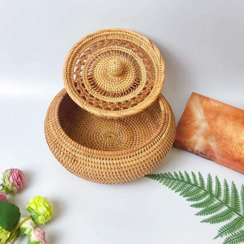 Blackbrdstore Rattan Rattan Fruit Basket