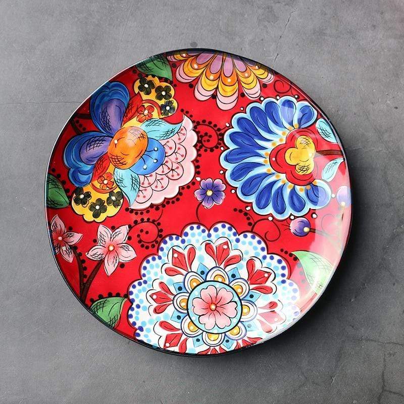 Blackbrdstore Small Plate Hand-painted Tableware