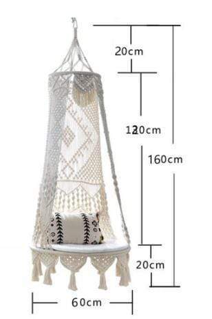 Blackbrdstore Small size Hand-woven Hanging Chair