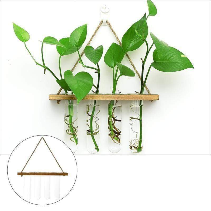 Blackbrdstore Wall-Mounted Hydroponic Tube Vases