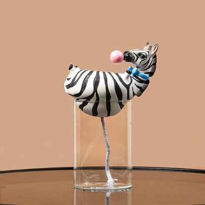 Blackbrdstore Zebra Giraffe/Zebra Flower Tank